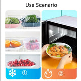50 Pieces Disposable Food Cover Plastic Wrap Food Grade Fruit And Vegetable Plastic Bags Elastic Plastic Bags Kitchen Organizer
