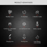 WMARK NG-SM001 Barber Massager Cordless Handheld USB Charging Vibration Neck/Legs/Hands/face 2600mAh