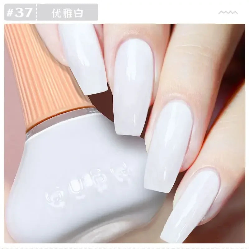 New Oily Gel Nail Polish Glitter Sparking Autumn Winter Milk Coffee Color Varnish No Bake Quick Dry Nail Art Salon Nail Polish