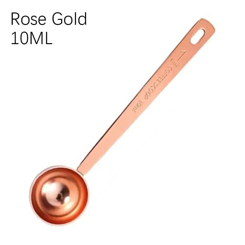 High-quality Stainless Steel Measuring Spoon Blending Thicken Coffee Scoop 5/10/15/20/30ML Powder Spoon Coffee