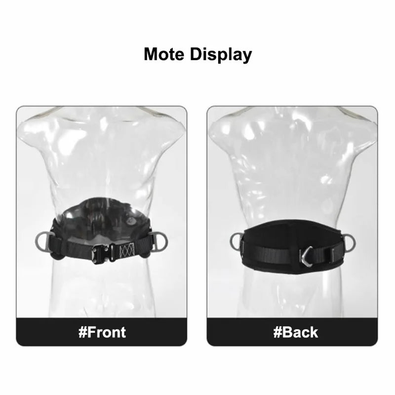 High-altitude Work Safety Harness Single Waist Safety Belt with Safe Rope Hook Outdoor Climbing Training Protective Equipment
