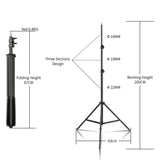SH 115/135W LED COB Video Light Photography Lamp With Tripod Softbox Remote Control Video Light For Skit Video Photography