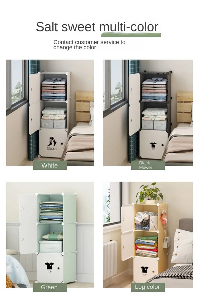 Clothes Folding Cabinets Locker Dustproof Foldable Simplicity Children Wardrobe Bedroom Furniture Organizador De Zapatos