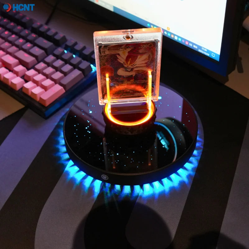 HCNT Magnetic Levitating Display Floating Meteor Lighting Base Tech Gift For Sports Cards Car Lovers Boys Teenagers Birthdays