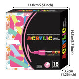 12/18/24 Vibrant Acrylic Marker Set, Medium Tip (2-3mm) Suitable for Rock Painting, Black Paper, and Skateboard Decoration