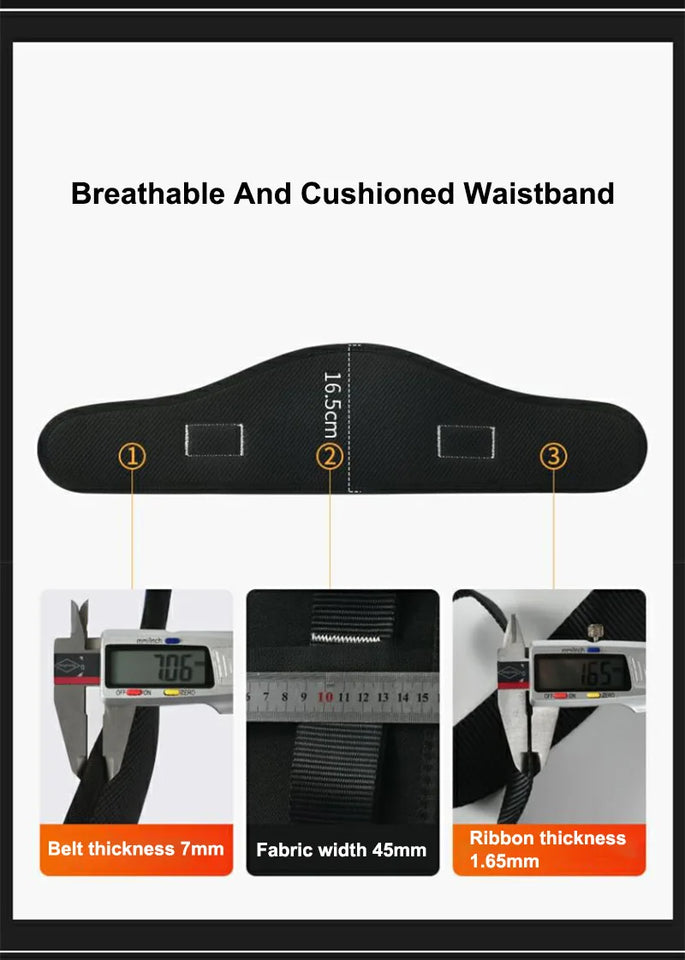 High-altitude Work Safety Harness Single Waist Safety Belt with Safe Rope Hook Outdoor Climbing Training Protective Equipment
