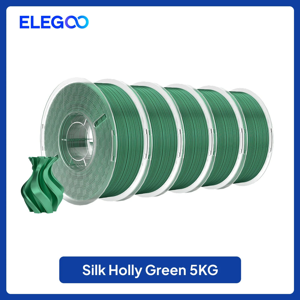 ELEGOO 5/10KG Silk Filament PLA 1.75mm 3D Printer Filament for FDM 3D Printers Elegoo PLA for Elegoo Centauri Carbon