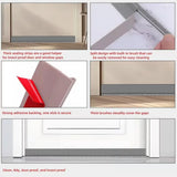 Door Sealing Strip Self-adhesive Door Bottom Gap Filling Sealing Strips Insect Proof Brush Strip Windproof Soundproof Door Tape