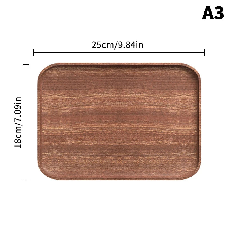 Wooden Tray Whole Piece Walnut No Splicing Wooden Serving Board Natural Cut Wooden Serving Trays Coffee Tea Trays New Tableware