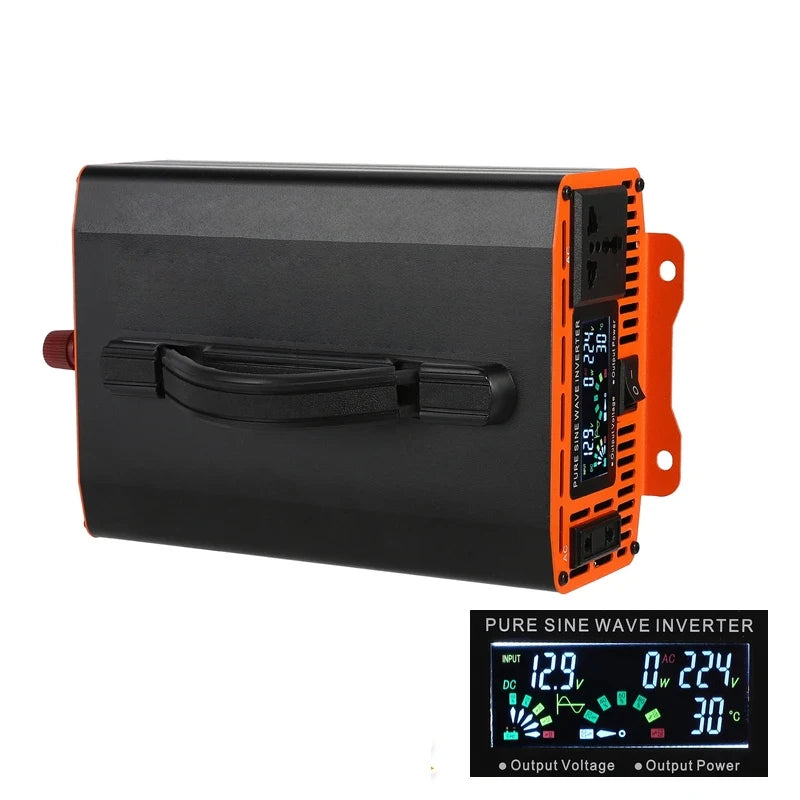 Pure Sine Wave Car Inverter 2000W 3000W Transformer Power Converter 12V 24V 48V 60V 72V to AC 110V 220V 50hz 60hz Solar Inverter