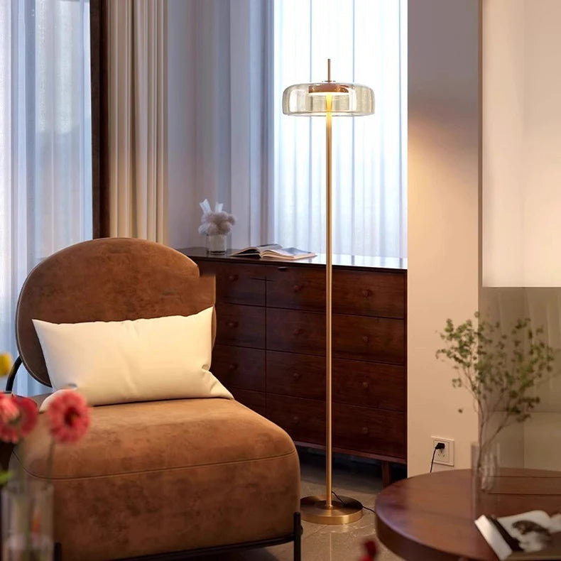 Modern LED floor lamps for living rooms and bedrooms, with adjustable three-color temperatures