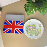 Ceramic Cup and Saucer Spring Summer Autumn Winter Coffee Cup Saucer Dinner Plate Dim Pot Black Teacup European Bone China Mug