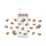 Coffee vibe Series easy peel waterproof DIY decoration decals 3D transfers uvdtf crystal sticker 16oz uv dtf cup wraps