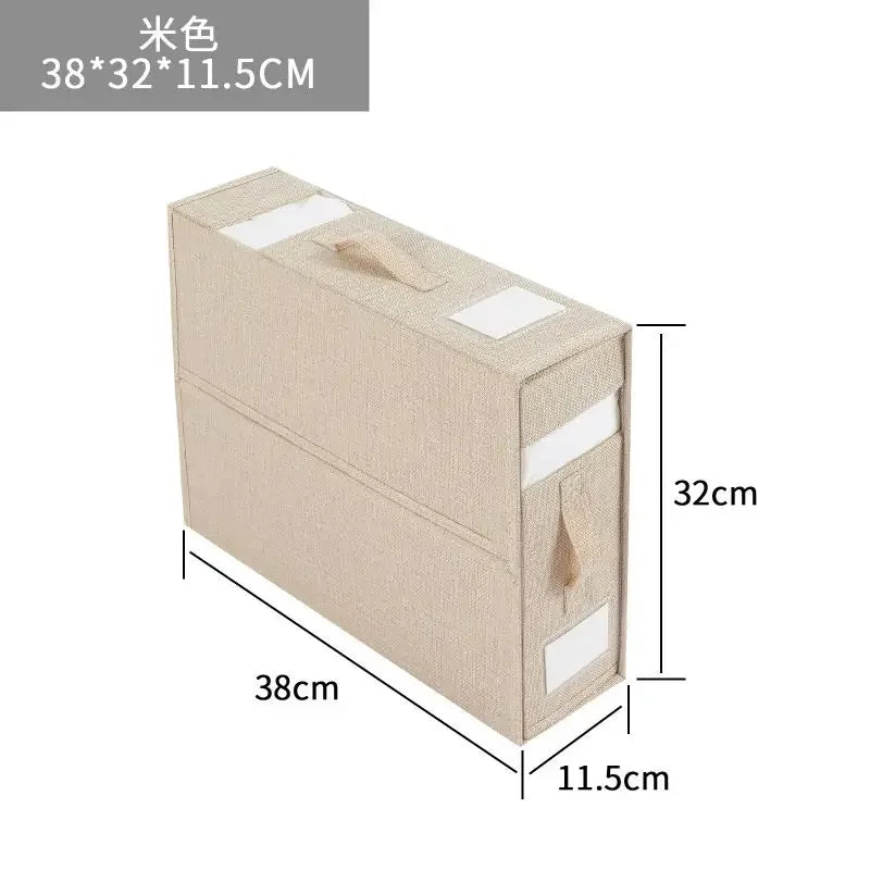 Foldable Closet Storage Bins Air And Dust Resistant Folding Bed Linen Organizer Window Clothes And Sheets Storage Box