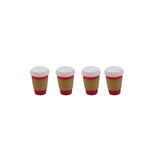 4Pcs Cute Miniature Dollhouse Mini Holding Latte Coffee Cup Mini Drinks Model For Dollhouse Doll Accessories