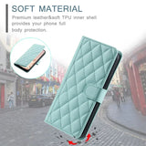 Crossbody Checkered Leather Wallet Case For Samsung Galaxy S24 Ultra S23 Plus S22 S21 FE A55 A25 A35 A15 Lanyard Flip Bag Cover