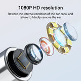 Ear Otoscope With 6LED Lights 3.9mm Ultra-Thin 1080PHD Smart Visual Ear Camera Digital Otoscope for Kids and Adults