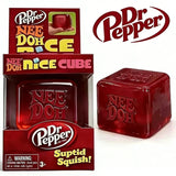 =# Dr Pepper x NeeDoh Nice Cube Squishy Stress Relief Toy, Soft Squeeze Fidget Cube for Kids Adults Anxiety Relief Sensory Toy