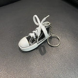 3D Canvas Sneaker Tennis Shoe Keychain Blue Pink Black White Sports Shoes Keyring Bag Ornaments Car Trinket Keyring Accessories