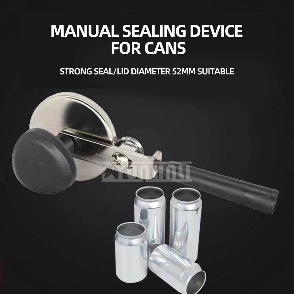 Manual Can Sealer Portable Bottle Sealing Machine Aluminum Cans Sealing Machine Plastic PET Cans Food-grade Aluminum Can
