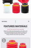 10PCS JXD PIAB Type BL20/30/40/50mm Vacuum Sucker 5-Layer Silicone Suction Cup for Irregular Soft Bag Packaging Robot Component