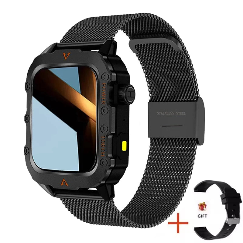 2025 New LED Men's Smartwatch 1.73" Screen Bluetooth Answer Call Smartwatch Multi Sport Modes Health Monitoring Fitness Watches
