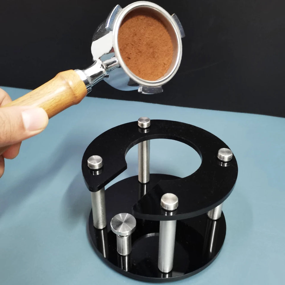 51/54/58mm Coffee Portafilter Holder,Espresso Tamper Stand, Espresso Holder Fits 51/54/58mm Portafilters(Only Sell Stand)