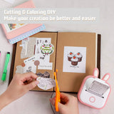 Mini Portable Printer,Thermal Label Maker Printer,For Wireless Bluetooth Photo Memo Stickers Inkless Suitable For Home, Office