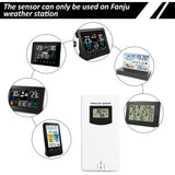 Temperature Humidity Wireless Sensor Hygrometer Electronic Digital Thermometer In/Outdoor Used with Weather Station For Home Use