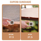 Sunshade Net Soft Coffee High Density Sun Shade Sail Polyethylene Metal Grommets with 4 65.6FT Ropes for Patio