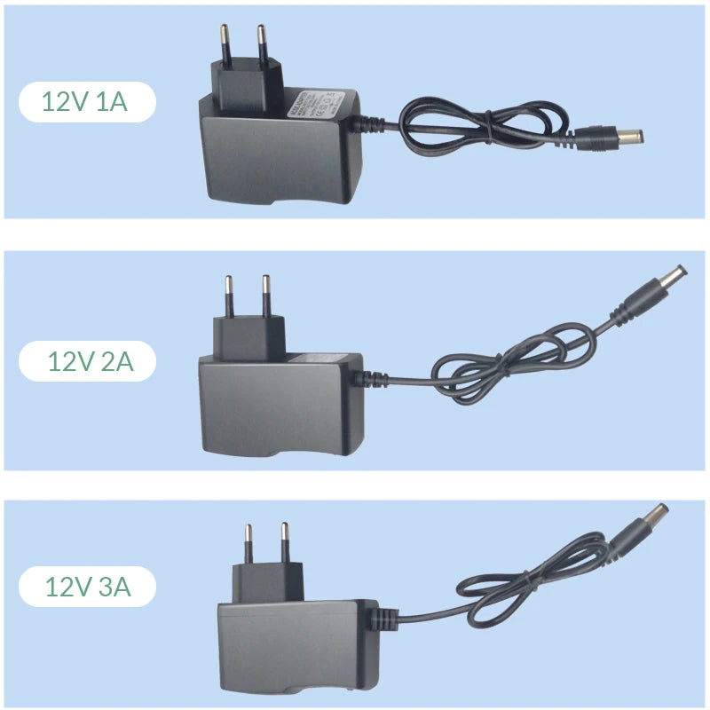 AC 110-240V DC 12V 1A 2A 3A 5A 6A 8A Universal Power Adapter Supply Charger adapter Eu Us Au Uk for 5M 10M 30M LED Light Strips
