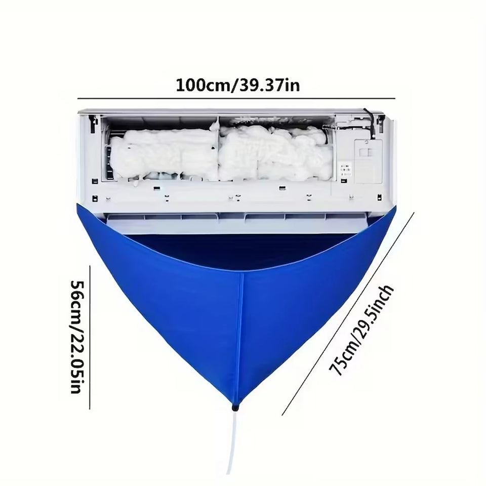 Split AC Cleaning Kit Universal for All AC Models Spill Proof Cleaning Bag with Water Pipe for Home Office and Commercial Use
