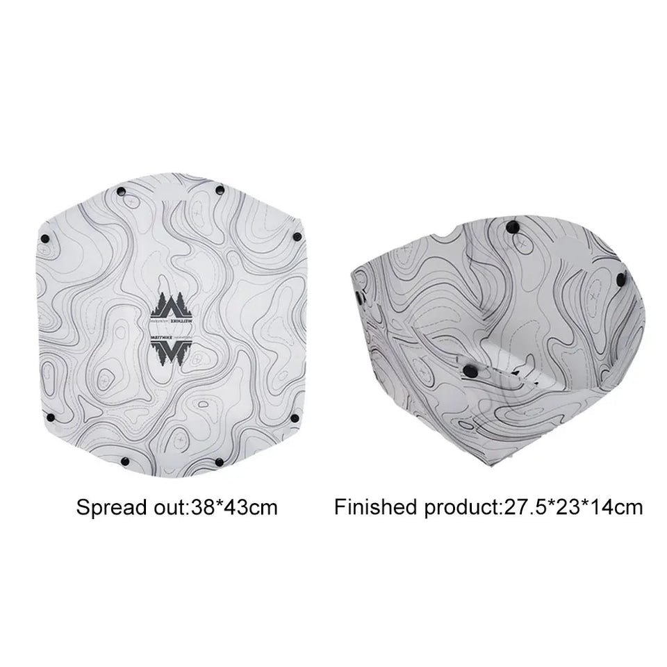 Outdoor Lightweight Folding Tableware Portable Bowl Plates Coffee Filter Funnel Cup Heatproof Food-Grade Tableware Easy to Clean