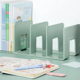 1Pcs Acrylic Desk Organizer 4 Compartment Bag Closet Shelf Divider Bookshelf Tabletop Colorful Four Frames Book Stand
