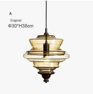 La Scala pendant lamp Modern Simple revolving glass light fixture Bar Dining Room Lamp Art Lighting Coffee bedroom bedside light