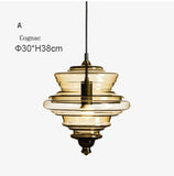 La Scala pendant lamp Modern Simple revolving glass light fixture Bar Dining Room Lamp Art Lighting Coffee bedroom bedside light