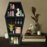 A Wooden Coffin Rack Basket Suitable For Crystal Display, With Gothic Wall Decoration, Suitable For gift,Suitable for decorating