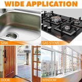 Hob Sealing Strip Hob Sealant Strip Strip Tapes Self Adhesive Caulk Sealing Strips Caulking Tapes Gas Stove Kitchen Countertop
