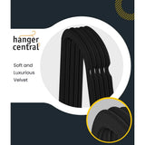 25 Pack Heavy Duty Velvet Hangers Non-Slip 360 Rotating Chrome Hook Space Saving Closet Organizers Ultra Thin Design