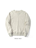 Retro Olive Green Heavy Terry Pullover Sweatshirt Trendy Brand Solid Color Long Sleeve Cotton Men's Loose Retro Trend
