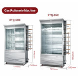 Commercial Rotisserie Chicken Grill, Rotary Roasting Machine for Restaurant