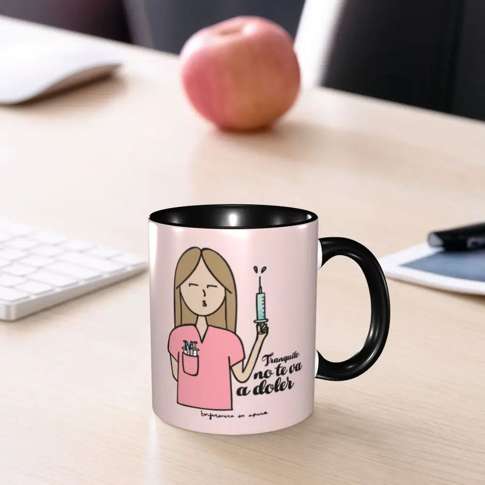 Pink Doctor Nurse Coffee Mugs DIY Customized Enfermera En Apuros Ceramic Milk Tea Mug Cup