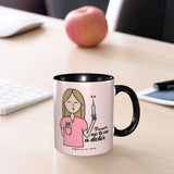 Pink Doctor Nurse Coffee Mugs DIY Customized Enfermera En Apuros Ceramic Milk Tea Mug Cup