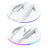 RGB Vertical Stand with Anti-Slip Pad LED Base Gaming Stand Stable Console Base Bracket for PS5 Slim Disc/Digital Version