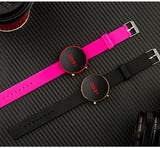 Fashion Women Digital Wrist Watches Simple Round Dial Led Watch for Woman Casual Sport Ladies Electronic Clock reloj digital