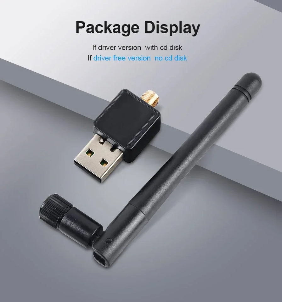 USB WiFi 150Mbps Adapter Mini 2.4G Wireless Network Card 802.11b/n/g/ac Network LAN Card Wifi Antenna Signal Receiver for PC
