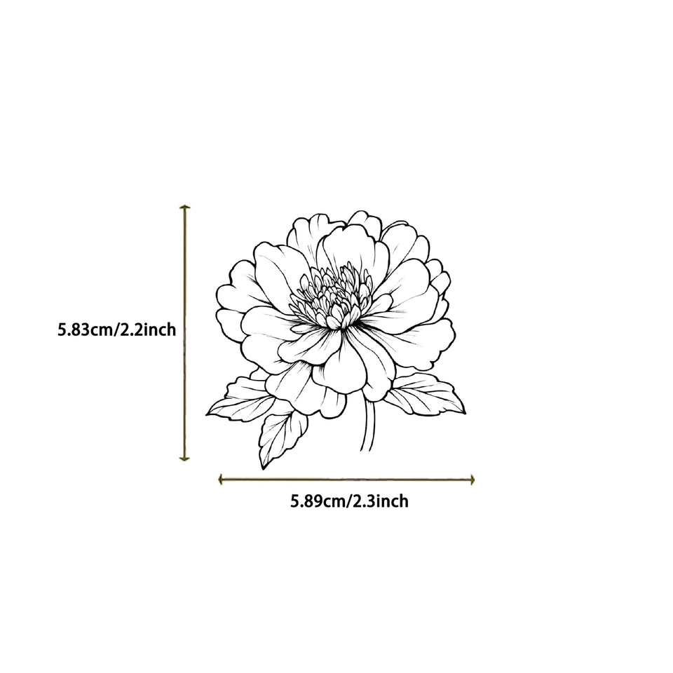 50pcs Black And White Vintage Retro Flower Plant Stickers Decals Laptop Scrapbooking Journal Planner Card Making PET Stickers﻿