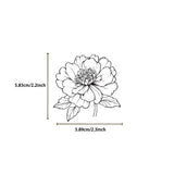 50pcs Black And White Vintage Retro Flower Plant Stickers Decals Laptop Scrapbooking Journal Planner Card Making PET Stickers﻿