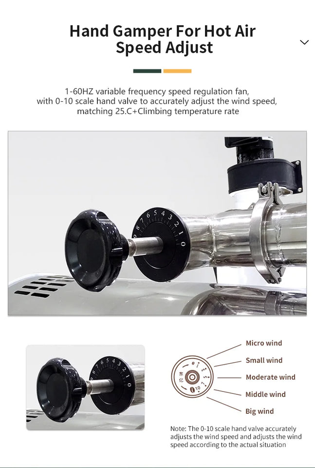 Commercial Home Use 3kg 2kg 1kg Coffee Roaster Machine for Cafe Factory Beans Roasting Equipment