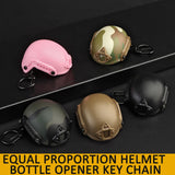New Mini Fast Helmet Keychain Tactical Fan Accessories Beer Opener Bottle Opener Decrowner Dummy Helmet Shaped Toy Outdoor Tool